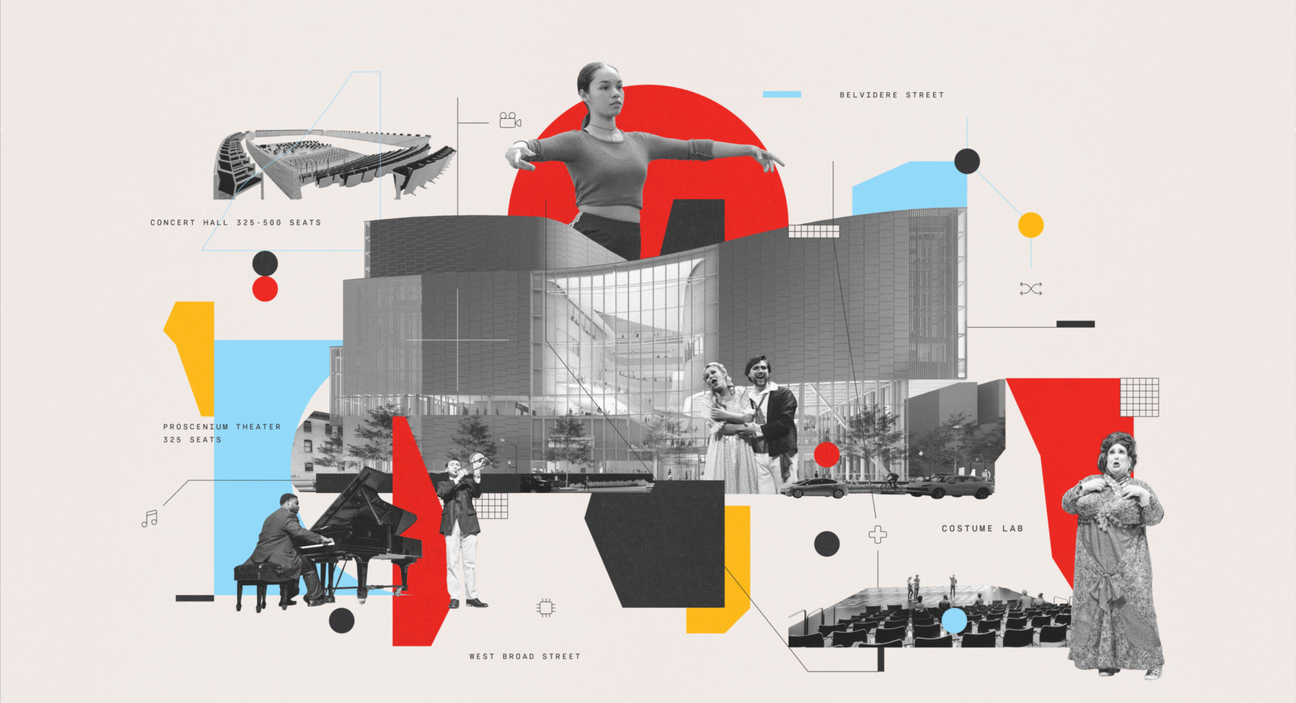 Featured illustration by Israel Vargas. Renderings courtesy of VCU Facilities Management.