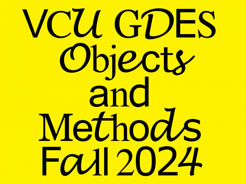 Objects + Methods Lecture Series: Nat Pyper - VCUarts