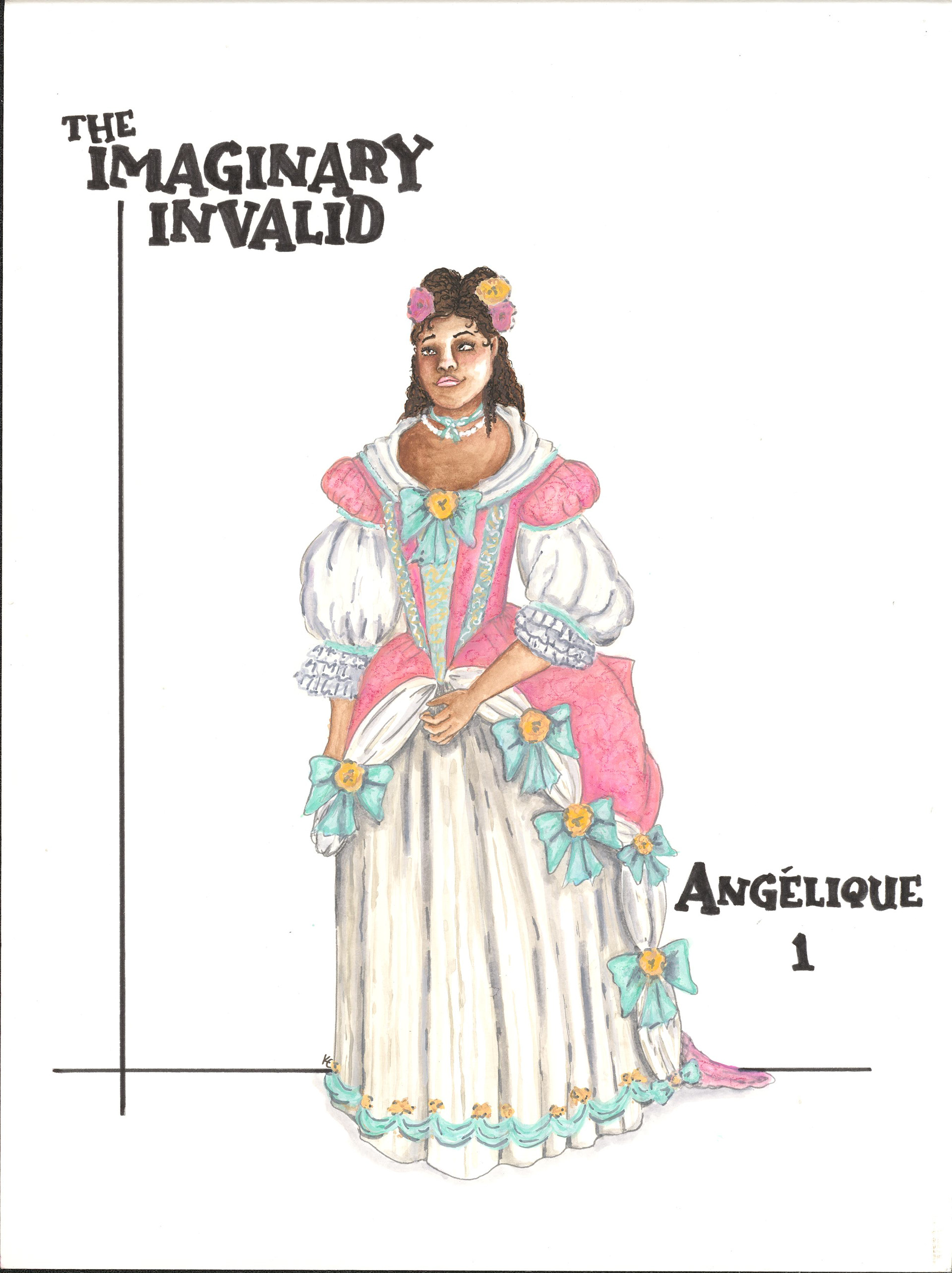 Design Sketch of an actresses costume