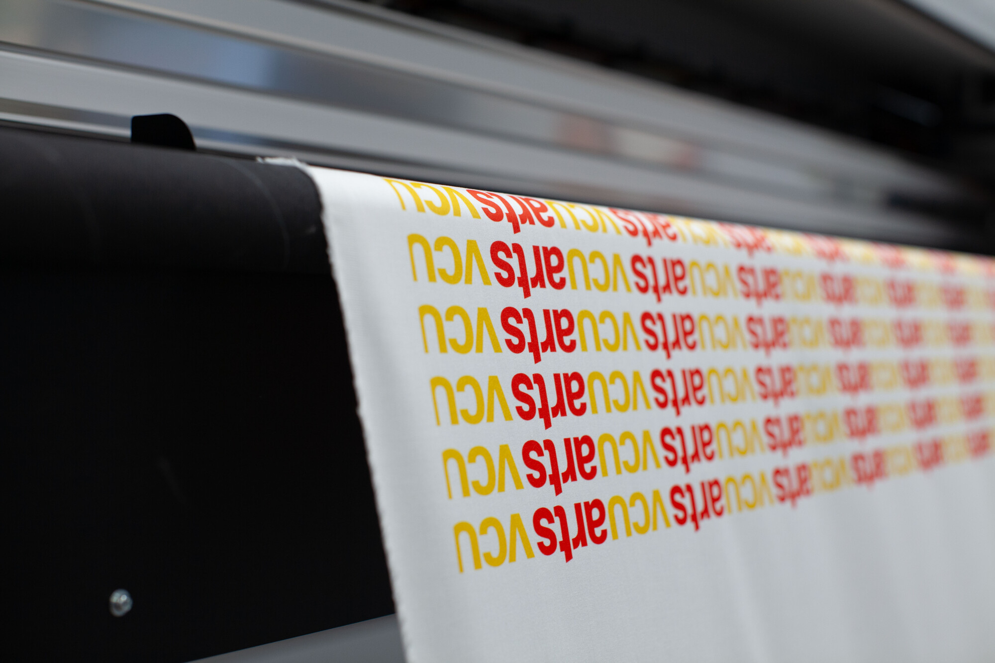 fabric printer at the creative print bureau