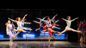 VCU theatre and dance students performing in A Chorus Line production