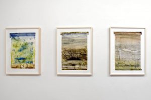 Three watercolor paintings from David Freed's exhibition, Puzzles, at the Reynolds Gallery in Richmond, Virginia in 2026.
