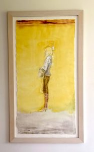 Painting of Beverly Reynolds bj David Freed.